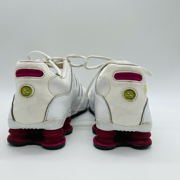 NIKE SHOX 2013 WHITE YOUTH ATHLETIC SHOES WITH RAINBOW HIGHLIGHTS SIZE 7Y - Picture 6 of 14